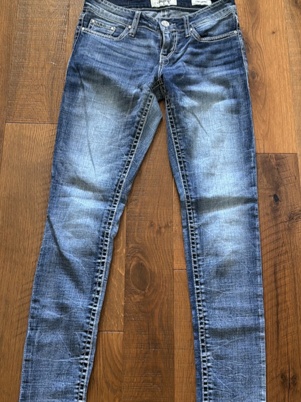 Daytrip Skinny Jeans in Faded Blue Wash